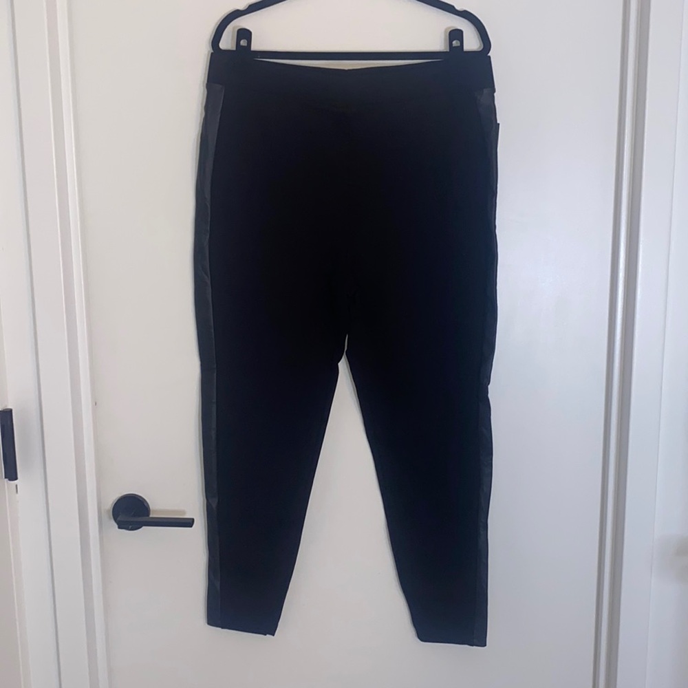 Forever 21 Plus Size Curve Faux Leather Trim Leggings